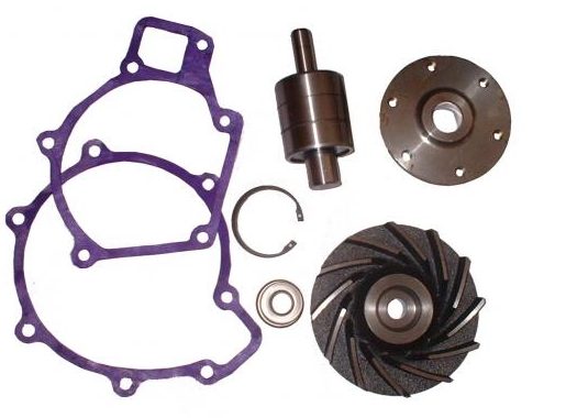 Water pump repair kit: impeller, bearing, seal and gaskets