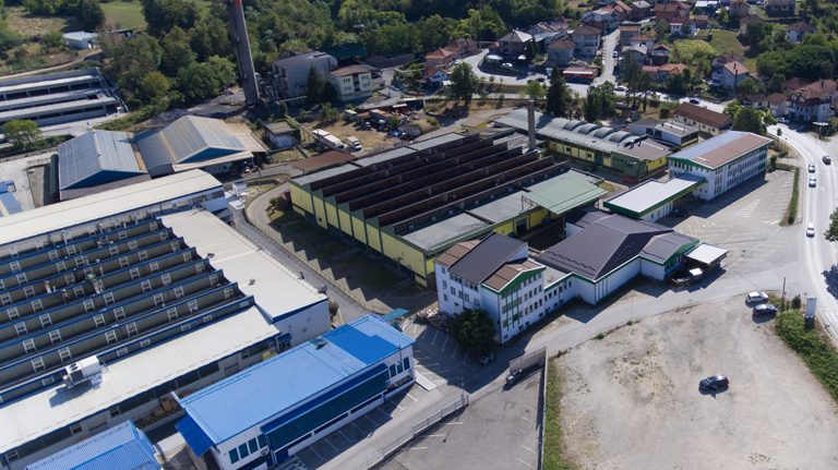 Pobjeda Tešanj plants in the Bukva business zone, Tešanj