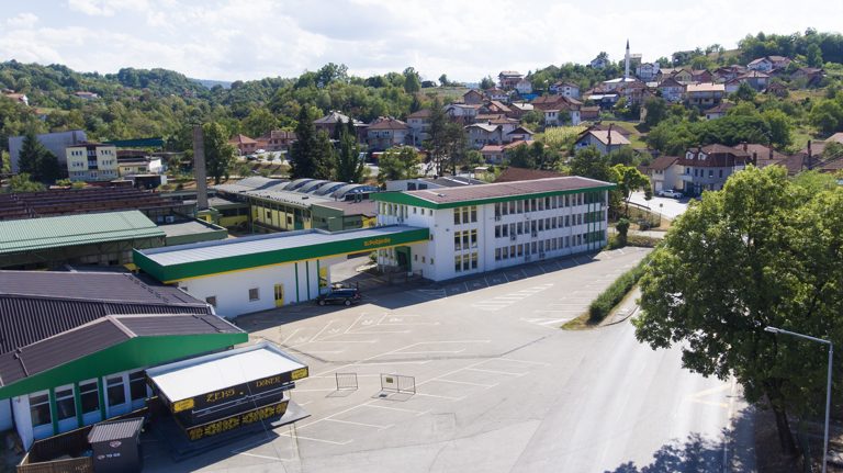 Pobjeda Tešanj administration building and factory grounds